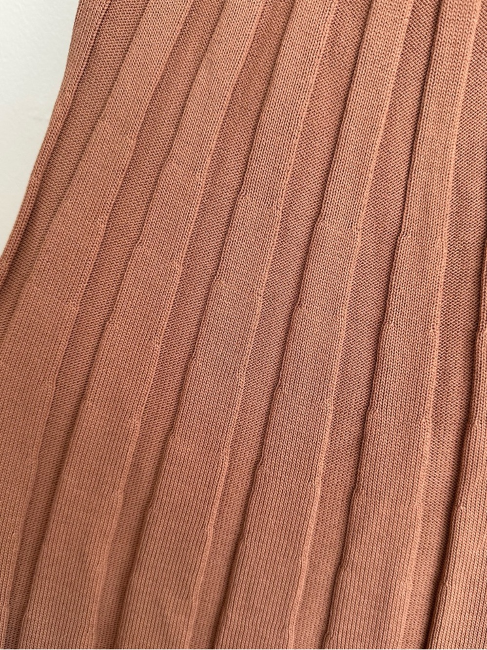 Meshki Ribbed Halter Midi Dress in Camel - Picture 5 of 8